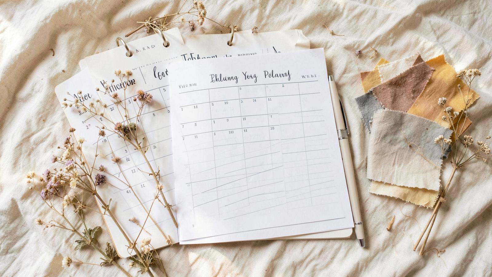 Rétro-planning mariage : les 12 mois, étape par étape